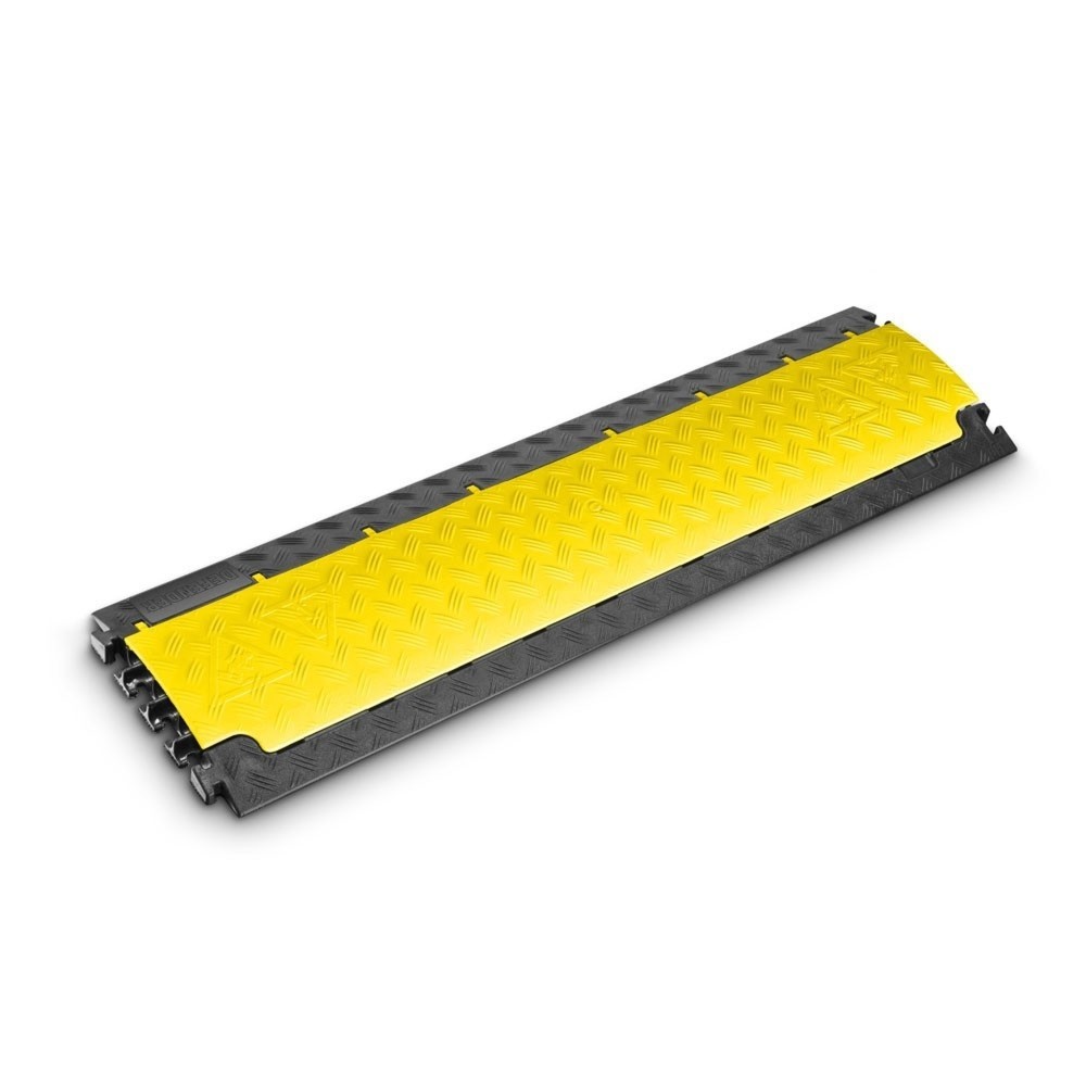 Produktabbildung: Defender® by Adam Hall Kabelbrücke NANO, 6 Kanäle, schwarz/gelb