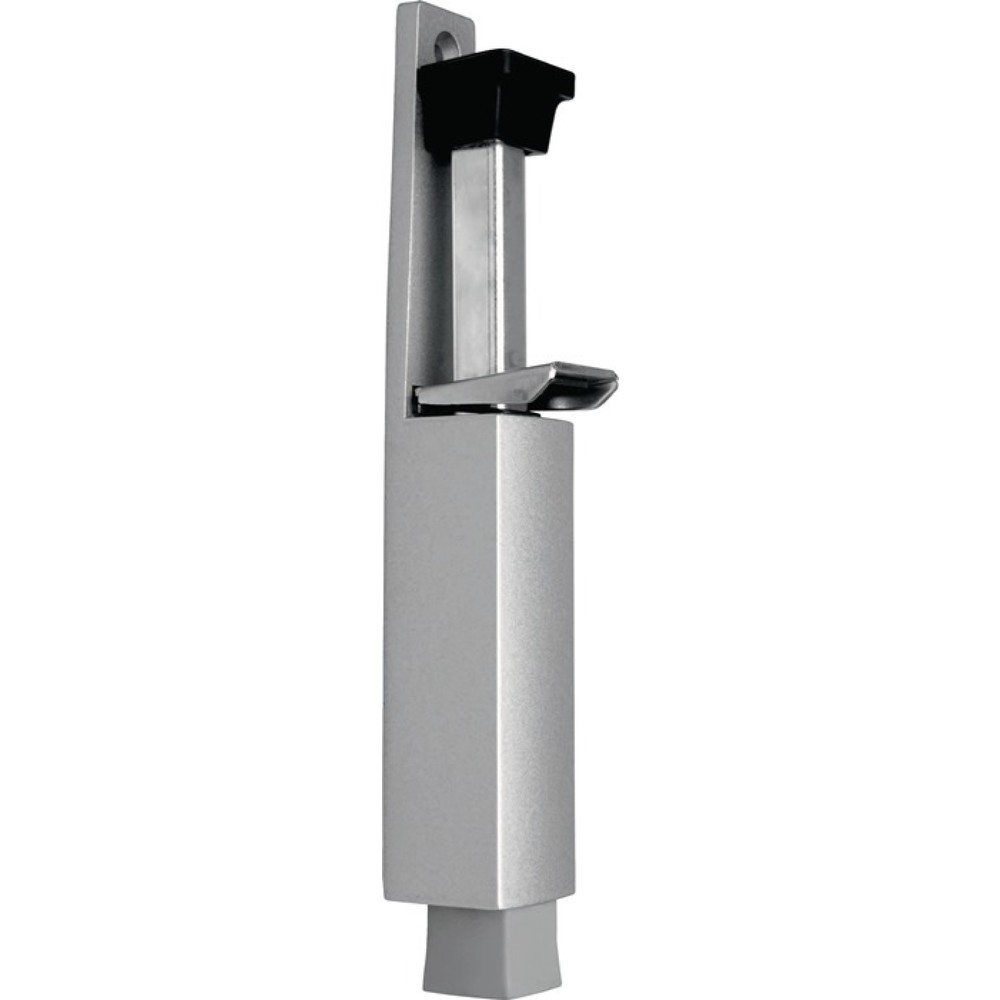 Illustration du produit: DENI Türfeststeller 3837 0060 22, Hubhöhe 60 mm, Zinkdruckguss silber lackiert, Türmontage