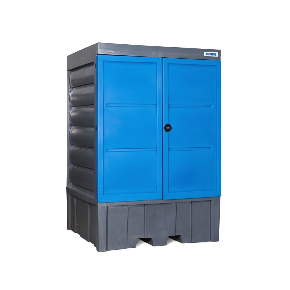 Produktabbildung Nr. 1: Dépôt pour matières dangereuses en PE, HxlxP 2 330 x 1 560 x 1 550 mm, 1x IBC ou 4x 200 l