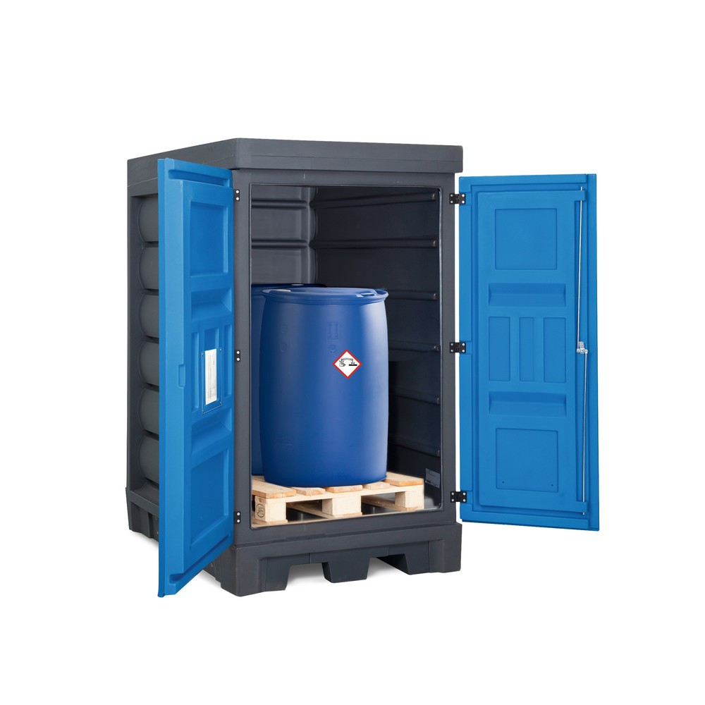 Produktabbildung Nr. 2: Dépôt pour matières dangereuses en PE, HxlxP 1 980 x 1 140 x 1 480 mm, 2x 200 l