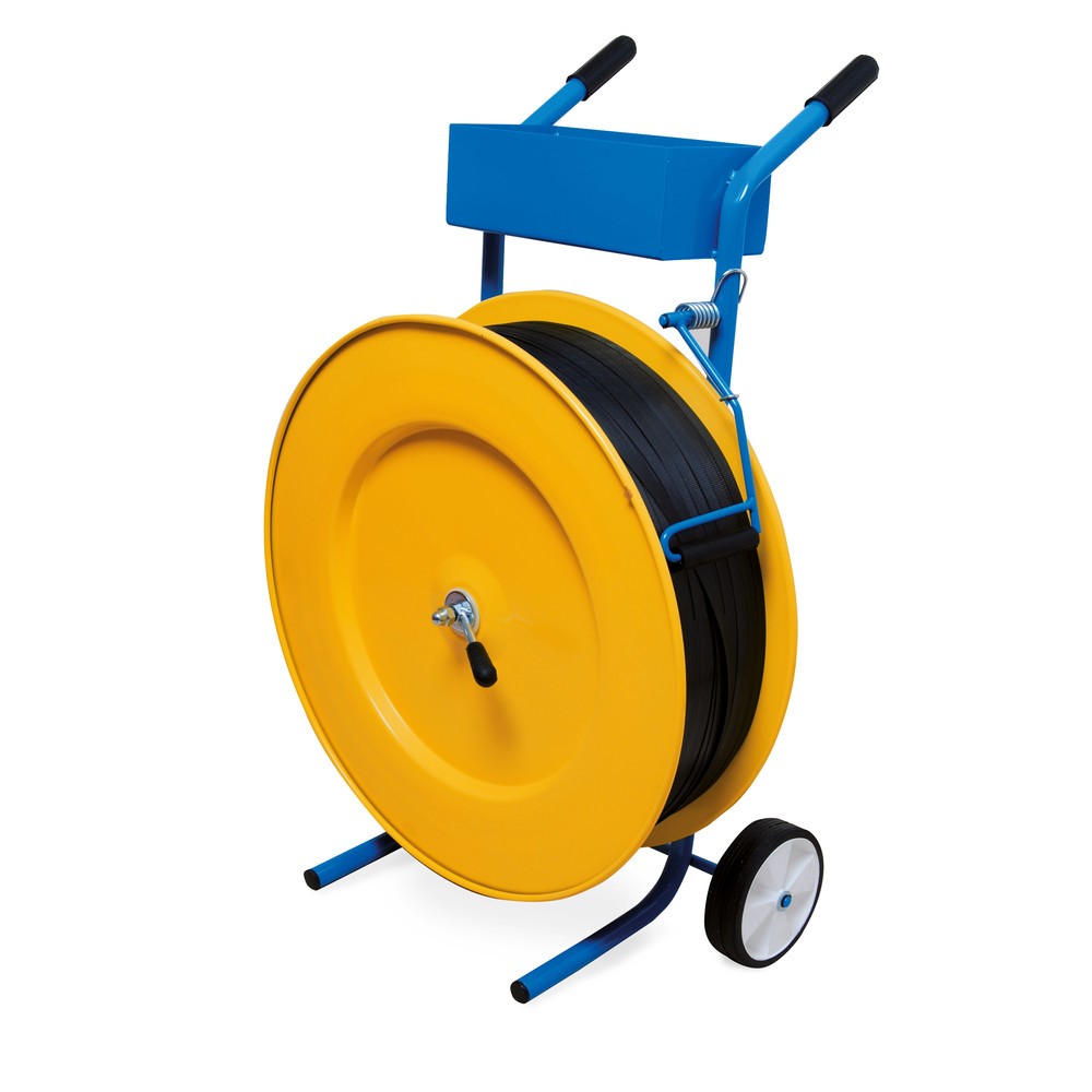 Illustration du produit: Dévidoir de feuillard en plastique Universal, pour largeur de feuillard de 13, 16 mm, jaune