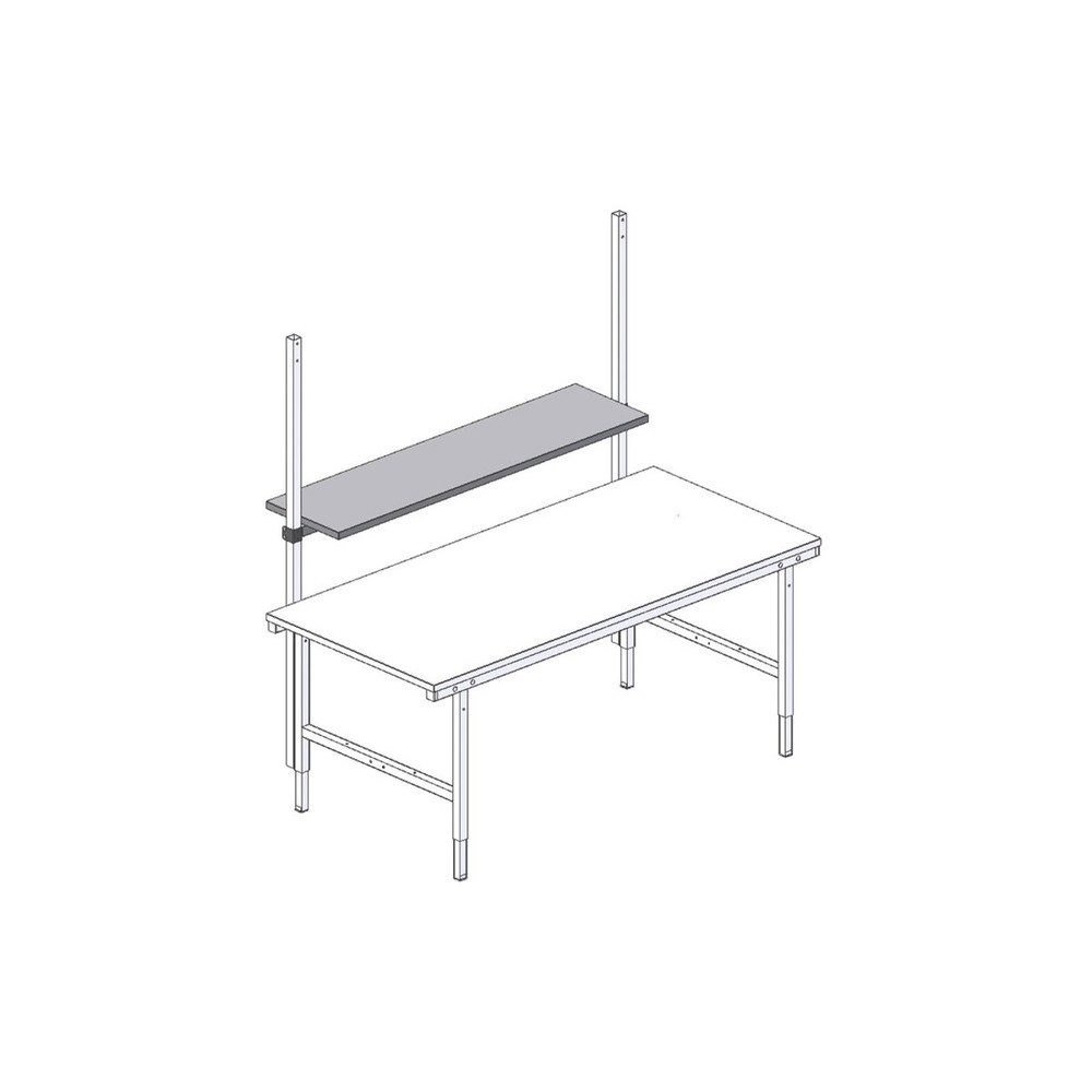 Produktabbildung Nr. 2: Desserte pour système de table d’emballage, bois, HxlxP 30 x 1 600 x 400 mm