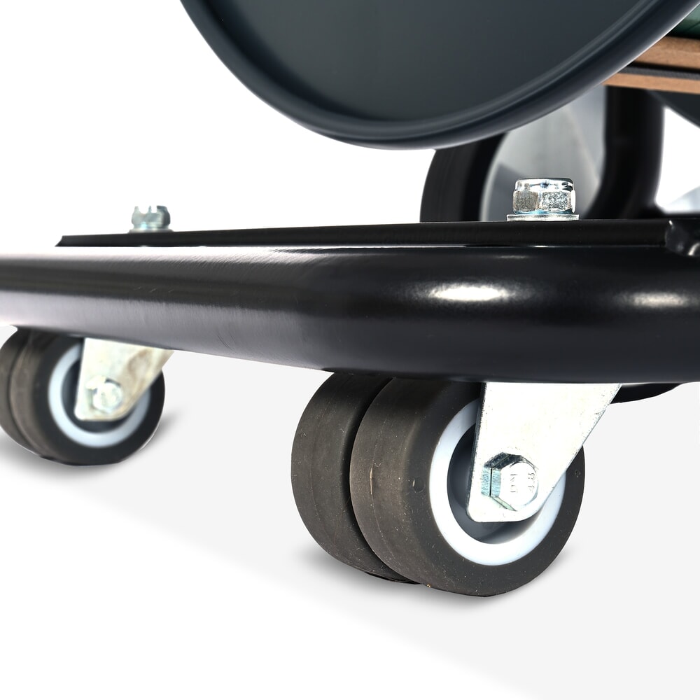 N° de l'image du produit 6 : Dévidoir HEMMDAL pour feuillard de cerclage PP/PET, système ergonomique à 4 roues, diamètre du noyau 406 mm