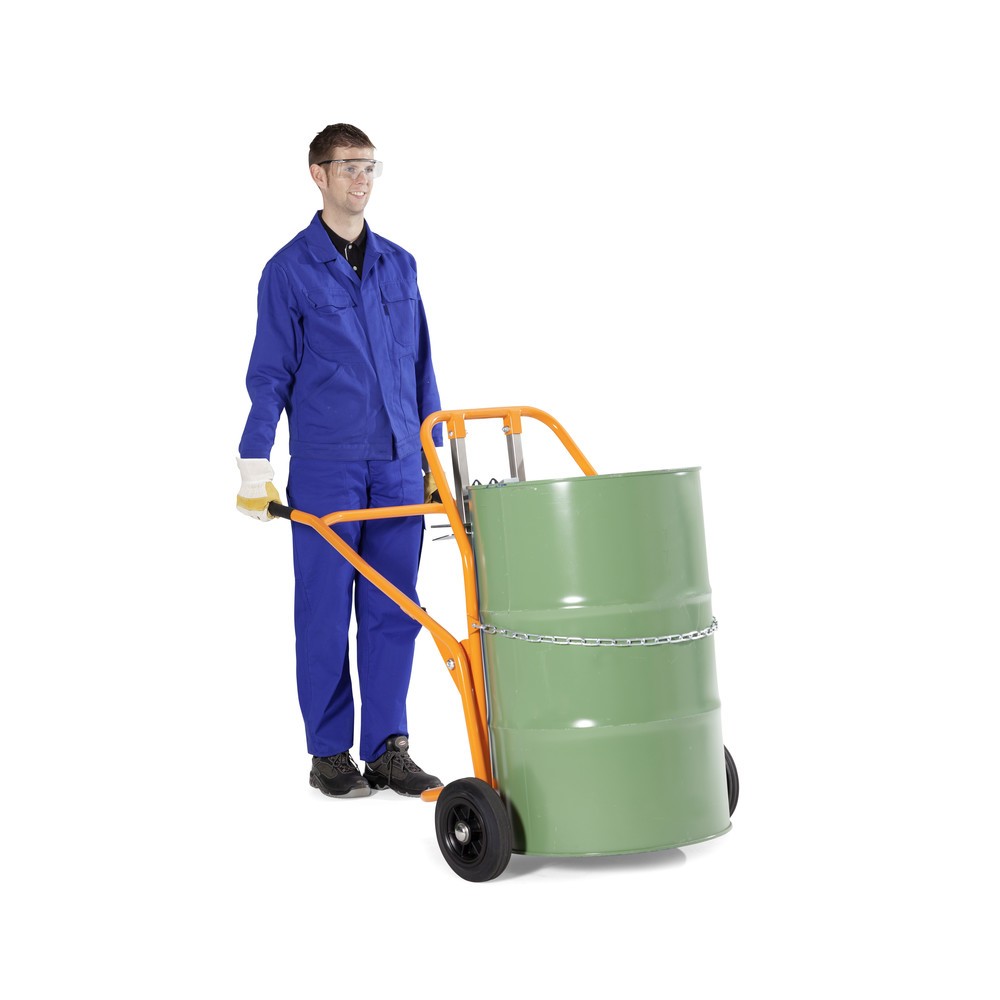 Produktabbildung Nr. 5: Diable porte-fûts, pour 1x fût en PE de 60 à 220 litres, capacité de charge 350 kg
