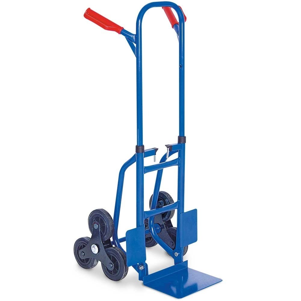Illustration du produit: Diable pour escaliers HEMMDAL, repliable, capacité de charge 150 kg, pelle l x P 270 x 200 mm