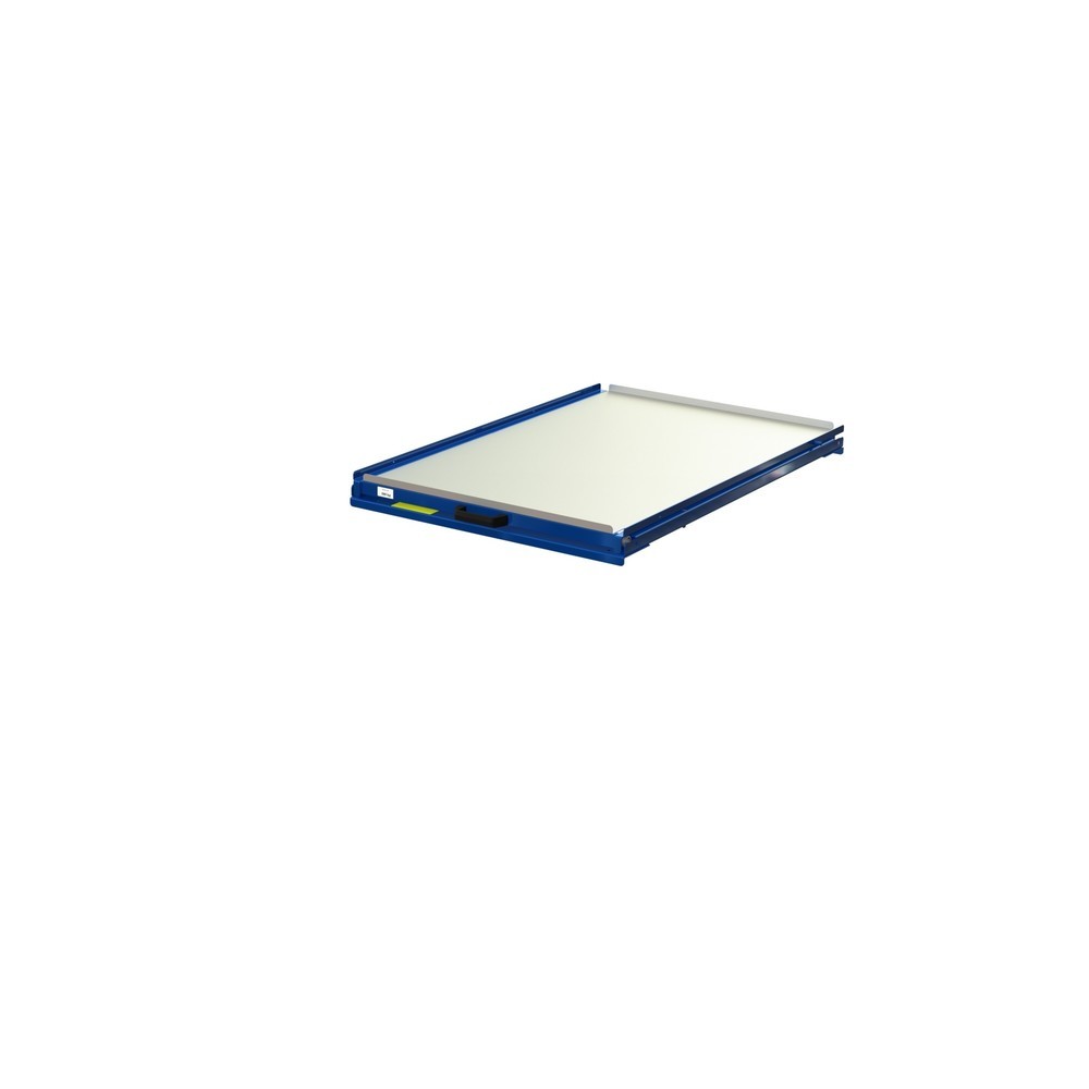 Illustration du produit: Dispositif d’extraction de palettes avec fond en acier, capacité de charge 200 kg, profondeur d’extraction de 70 %