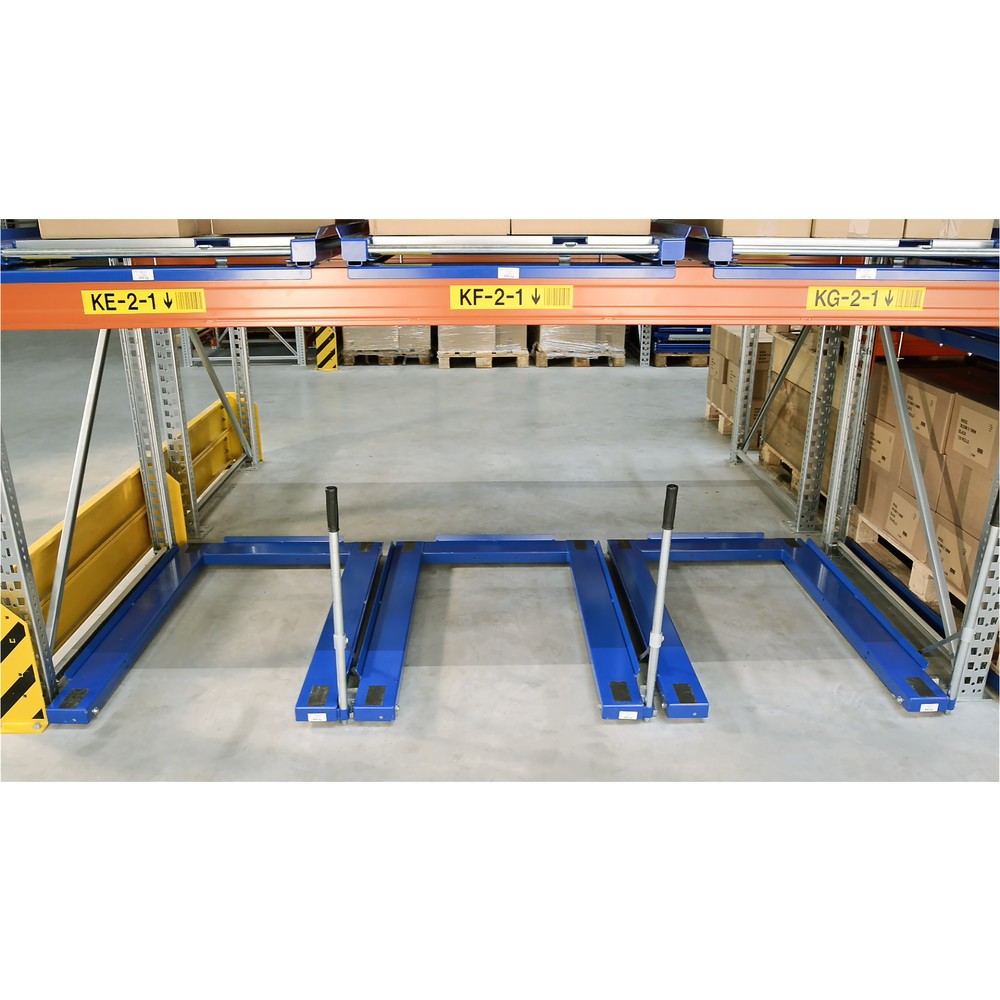 Produktabbildung Nr. 3: Dispositif d’extraction de palettes, modèle de sol, capacité de charge 1 000 kg, profondeur d’extraction de 85 %, avec poignée standard de 700 mm