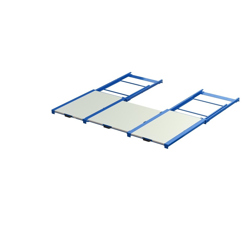 Illustration du produit: Dispositif d’extraction de palettes XL, capacité de charge 400 kg, profondeur d’extraction de 100 %, l x P 2 600 x 1 200 mm, avec fond en acier