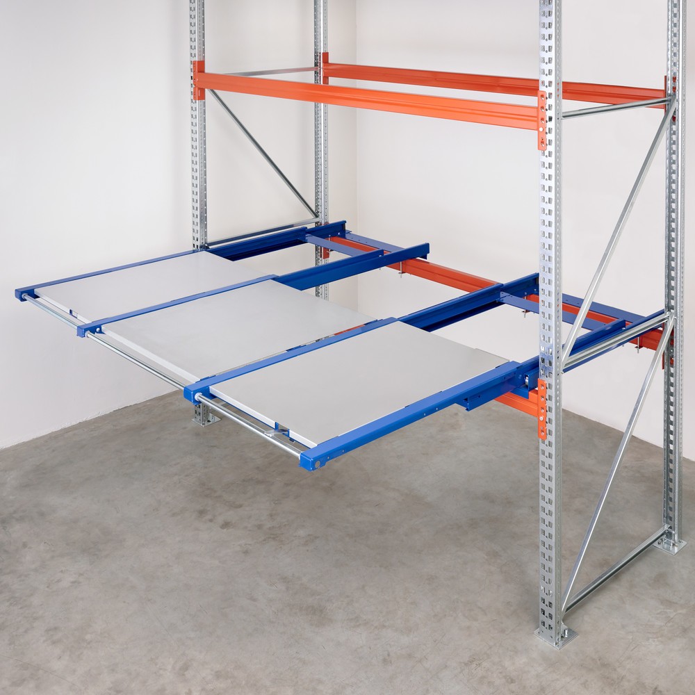 Produktabbildung Nr. 4: Dispositif d’extraction de palettes XL, capacité de charge 1 200 kg, profondeur d’extraction de 100 %, l x P 2 600 x 1 200 mm, avec fond en acier