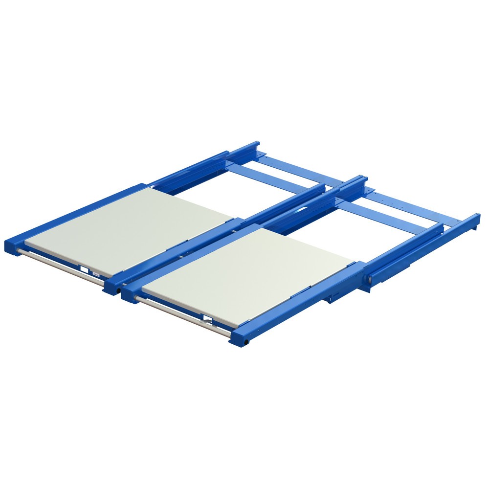 N° de l'image du produit 2 : Dispositif d’extraction de palettes XL, capacité de charge 1 600 kg, profondeur d’extraction de 100 %, l x P 1 700 x 1 200 mm, avec fond en acier