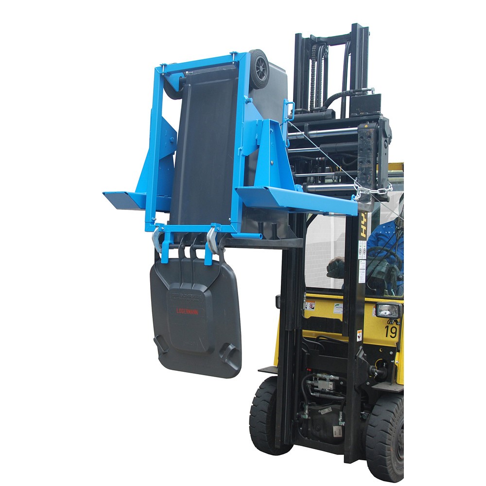 Produktabbildung Nr. 4: Basculeur de poubelles Bauer® MK pour chariot élévateur, 1 poubelle 80/120 litres, câble de traction