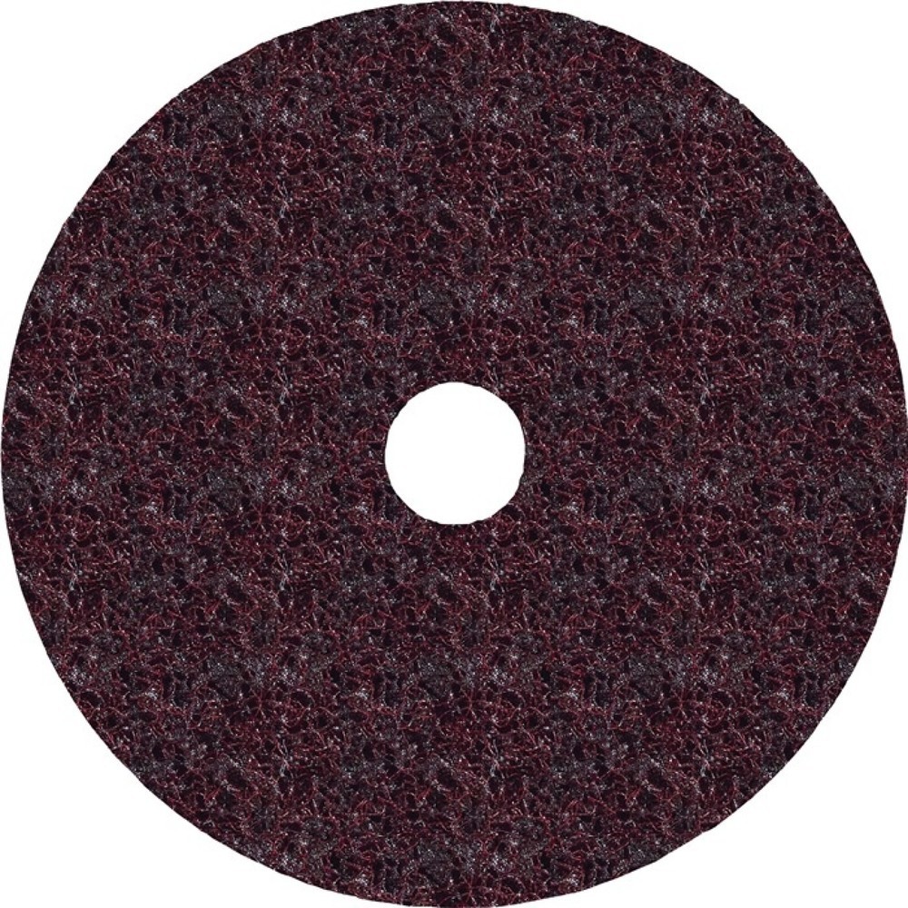 Disque abrasif en non-tissé Scotch Brite™ SC-DH D. 125 mm grossière marron avec Illustration du produit: Disque abrasif en non-tissé Scotch Brite™ SC-DH D. 125 mm grossière marron avec
