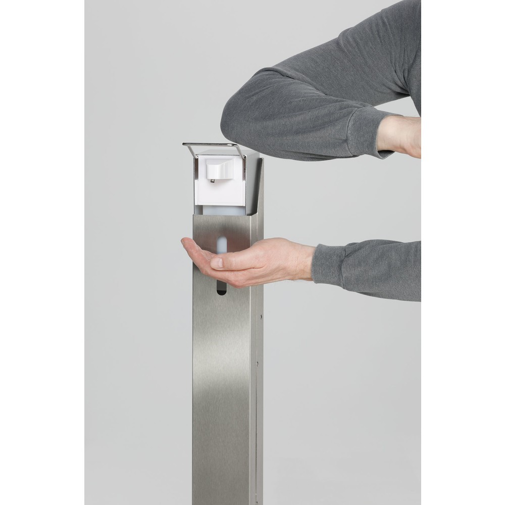 Produktabbildung Nr. 3: Distributeur de désinfectant pour les mains VAR® HDS 105, montage au sol, sans distributeur, blanc