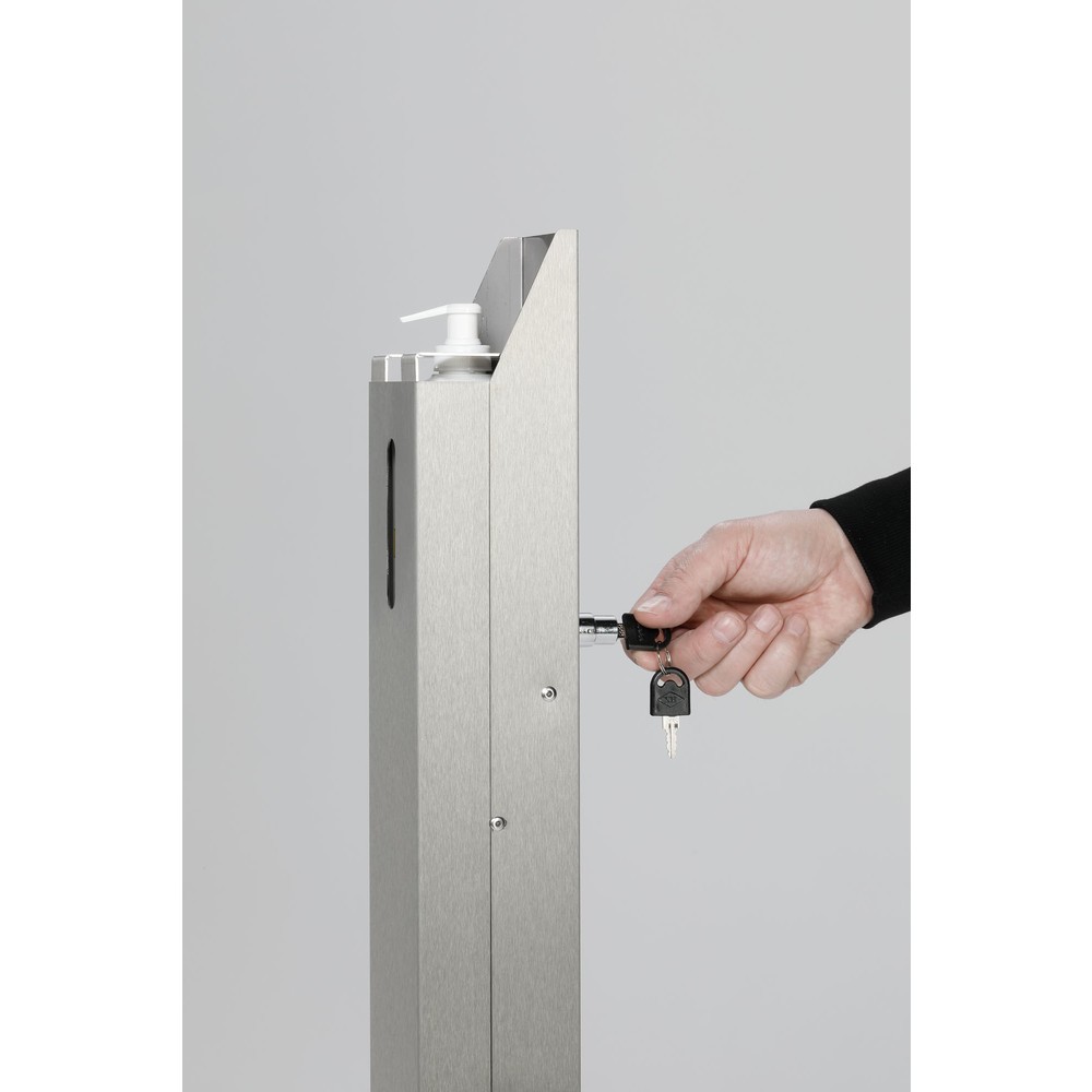 Produktabbildung Nr. 3: Distributeur de désinfectant pour les mains VAR® HDS 106, montage au sol, acier inoxydable