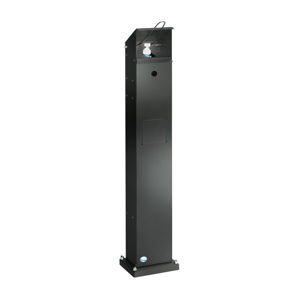 Produktabbildung Nr. 1: Distributeur de désinfectant pour les mains VAR® HDS 115, montage au sol, argent vieilli