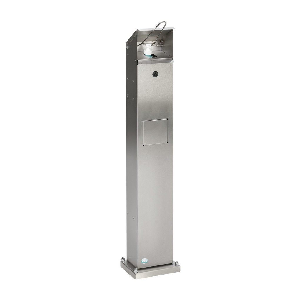 Illustration du produit: Distributeur de désinfectant pour les mains VAR® HDS 115, montage au sol, acier inoxydable