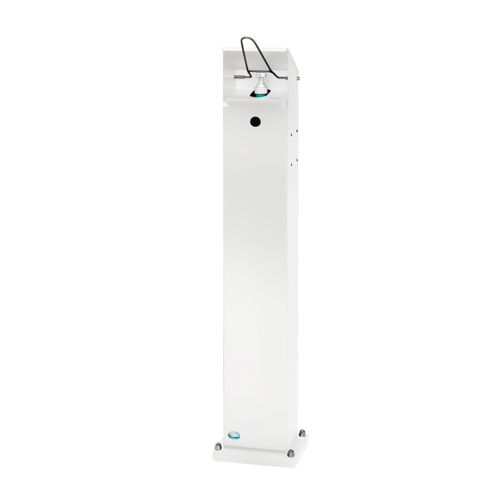 Illustration du produit: Distributeur de désinfectant pour les mains VAR® HDS 124, montage au sol, blanc