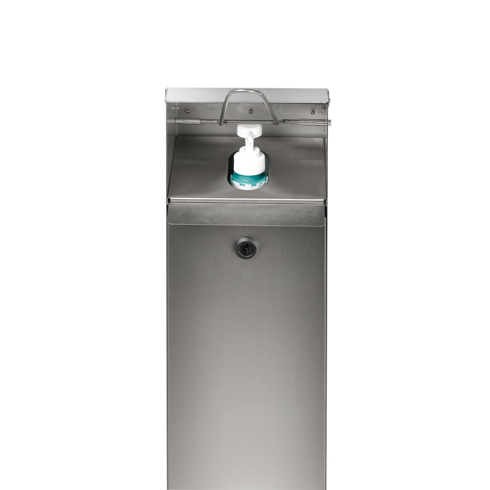 Produktabbildung Nr. 2: Distributeur de désinfectant pour les mains VAR® HDS 124, montage au sol, argent vieilli