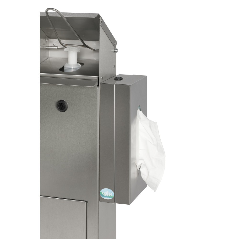Produktabbildung Nr. 2: Distributeur de désinfectant pour les mains VAR® HDS BOX 116, montage au sol, acier inoxydable