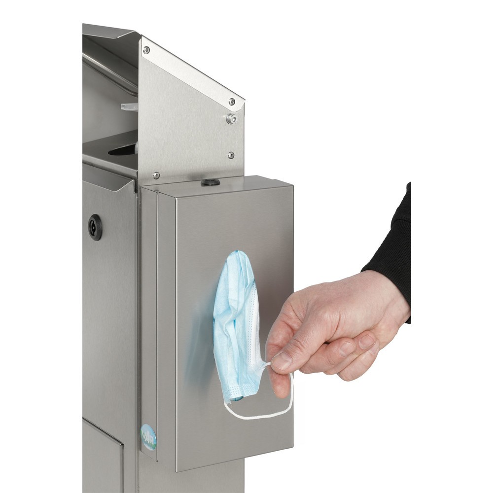 Produktabbildung Nr. 5: Distributeur de désinfectant pour les mains VAR® HDS BOX 116, montage au sol, acier inoxydable