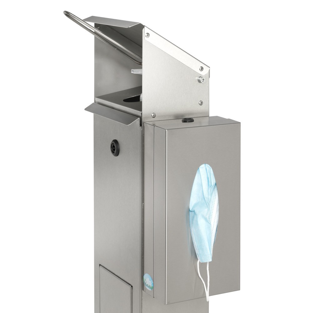 Produktabbildung Nr. 3: Distributeur de désinfectant pour les mains VAR® HDS BOX 116, montage au sol, acier inoxydable