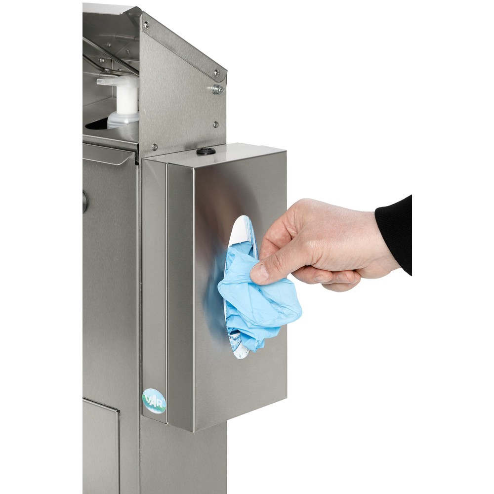 Produktabbildung Nr. 6: Distributeur de désinfectant pour les mains VAR® HDS BOX 116, montage au sol, acier inoxydable