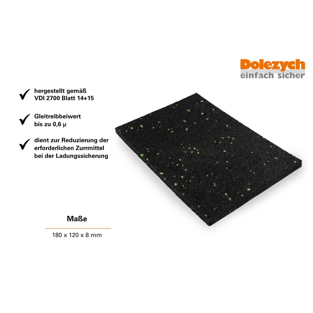 Produktabbildung Nr. 2: Dolezych Anti-Rutschmatte DoMatt, Masse 180 x 120 x 8 mm