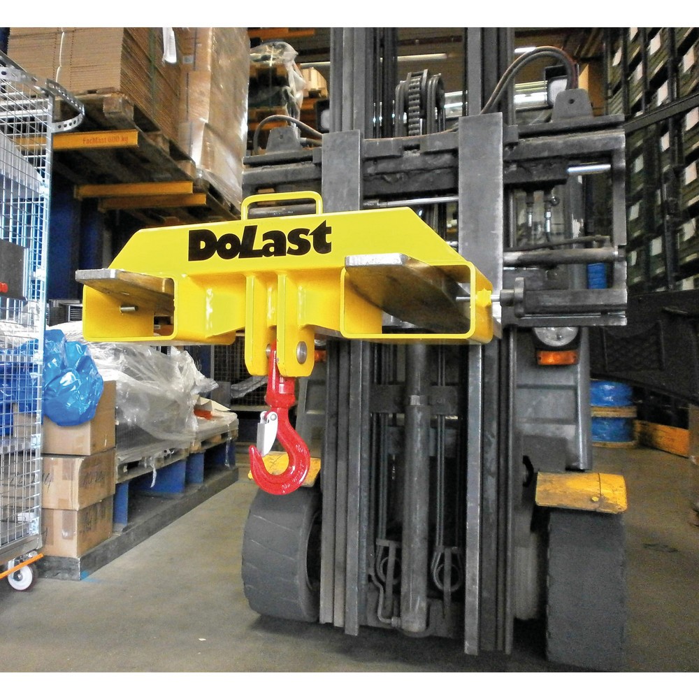 Illustration du produit: Dolezych Crochet double pour chariot élévateur, capacité de charge 2 000 kg