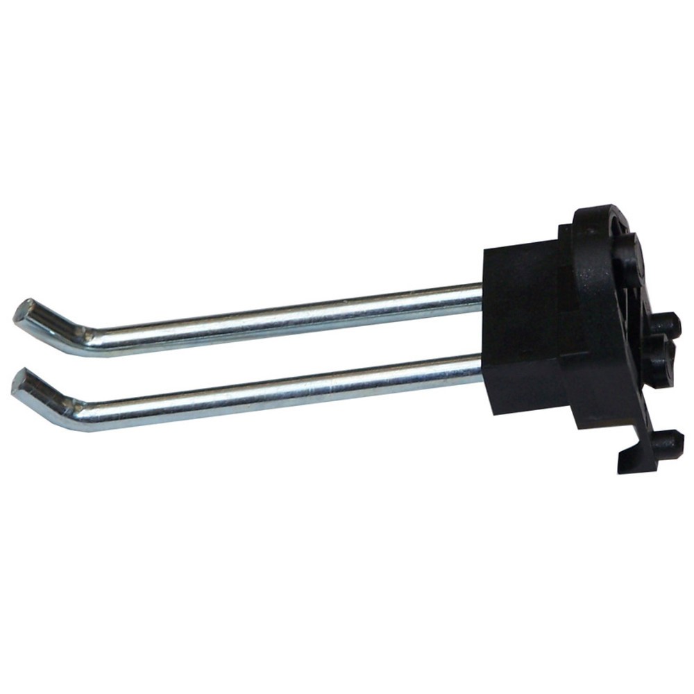 Produktabbildung: Doppel-Haken-Set, gerade, BxT 11 x 75 mm