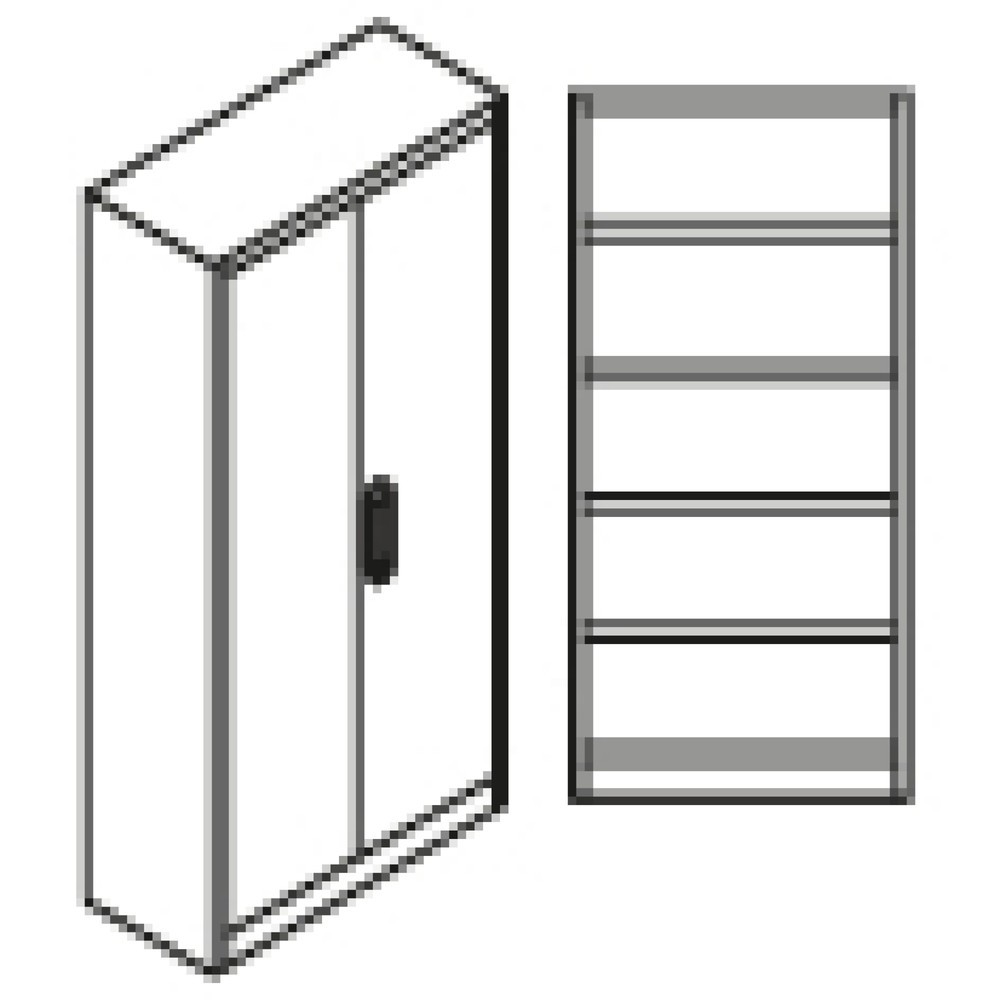 Produktabbildung Nr. 5: Armoire à classer/documents, résistance au feu 90 min., 2 feuilles, 4 étagères