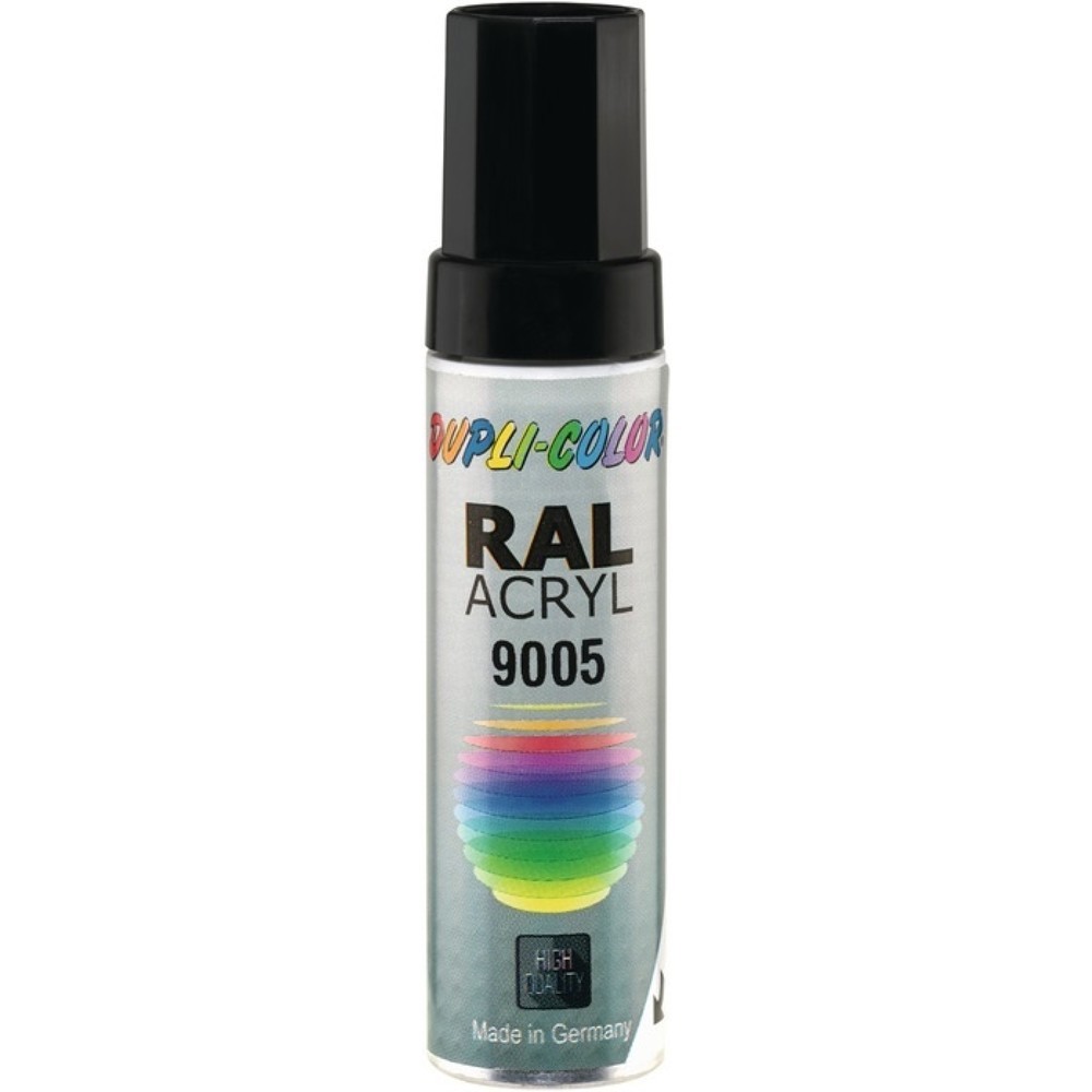 Produktabbildung: DUPLI-COLOR Lackstift, RAL 9005 12 ml, tiefschwarz glänzend, Stift