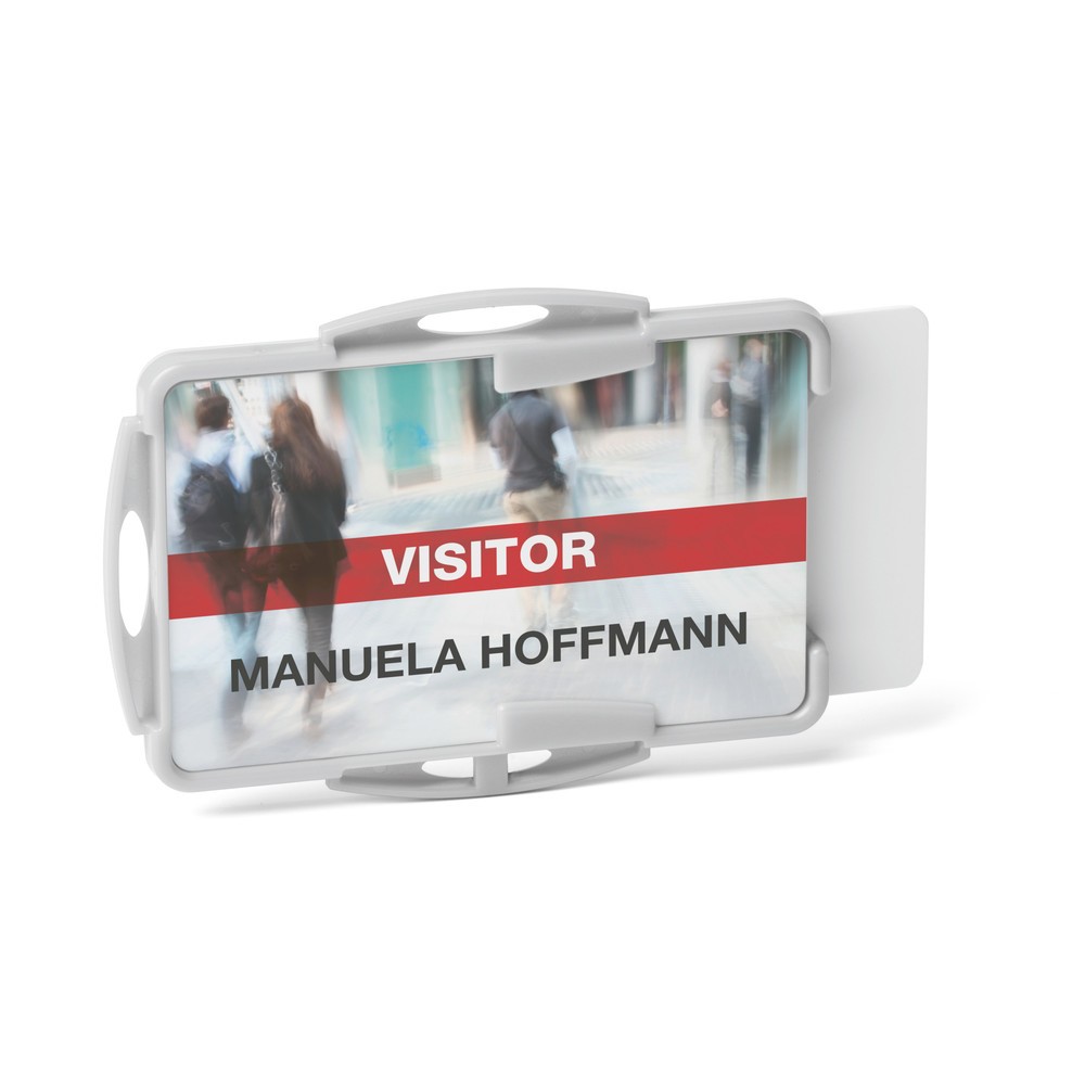 Produktabbildung Nr. 2: DURABLE Ausweishalter ECO für 2 Karten, grau, 20 Stk/VE