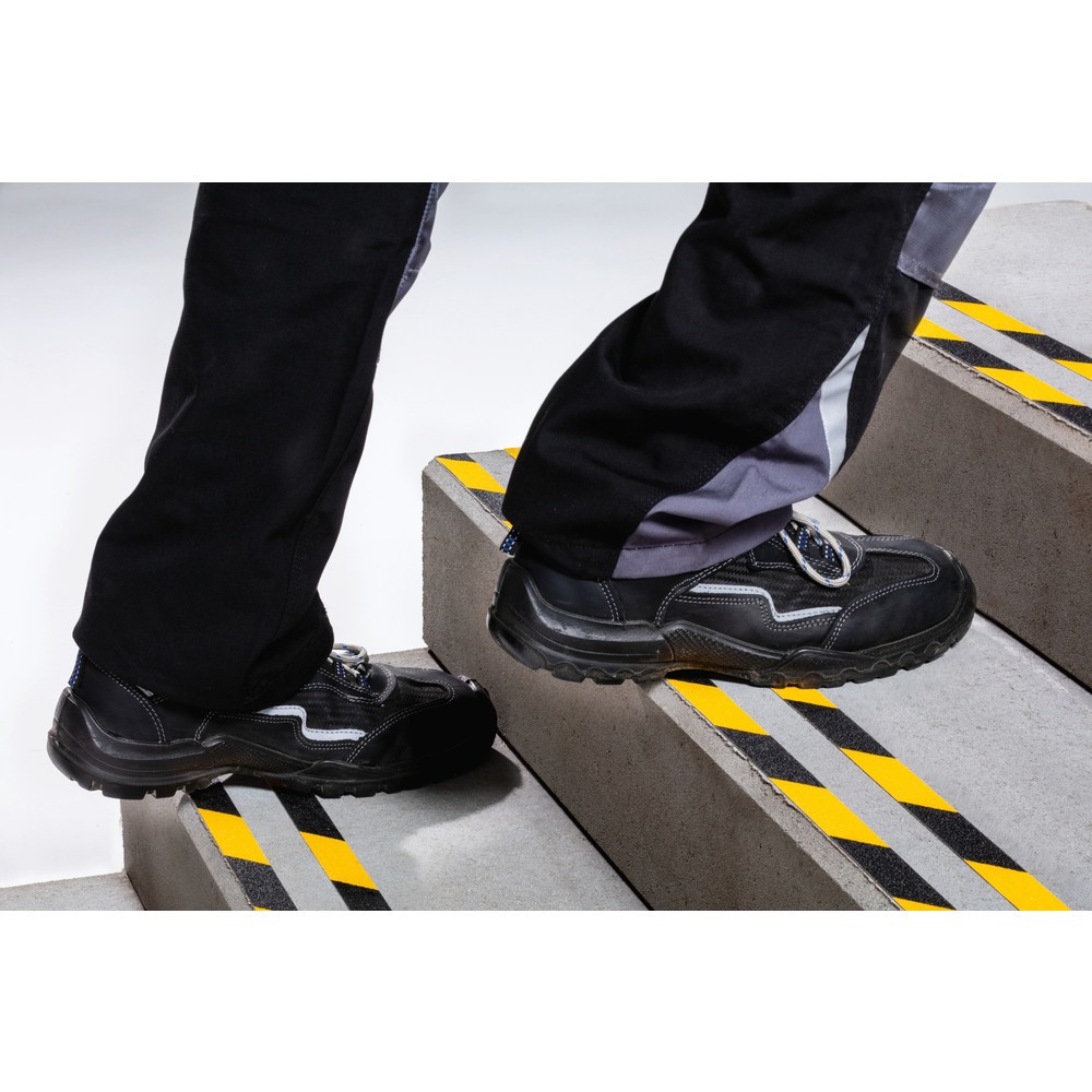 N° de l'image du produit 8 : DURABLE Bande antidérapante DURALINE® GRIP+, largeur 25 mm, jaune/noir, 5 pcs/UV