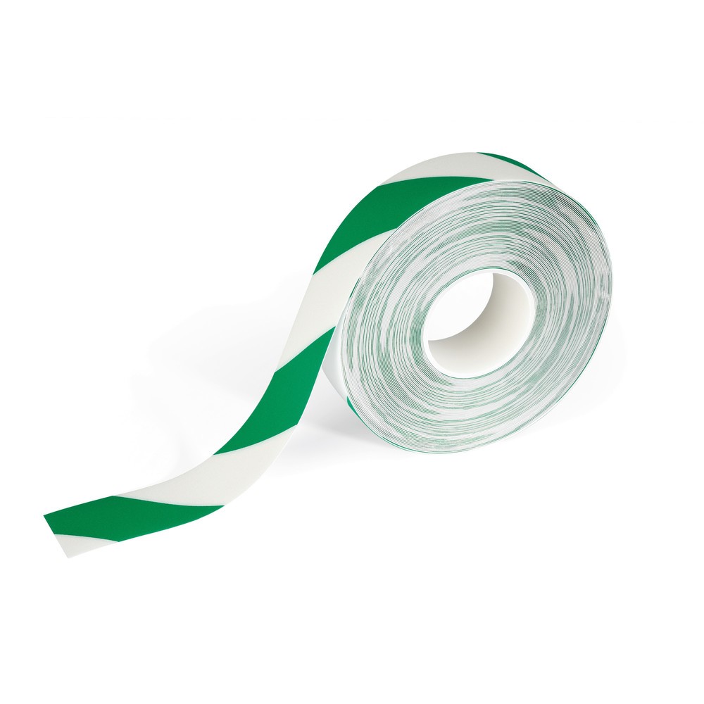 Produktabbildung Nr. 1: DURABLE Bodenmarkierungsband DURALINE® 50/07, grün/weiss