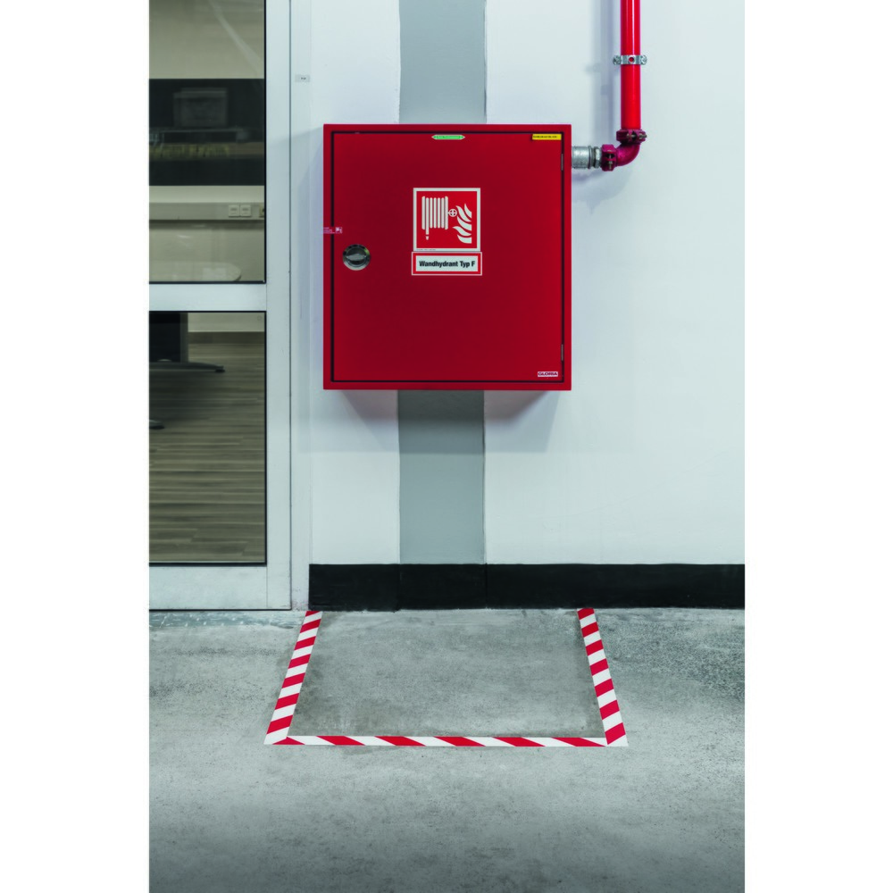 Produktabbildung Nr. 3: DURABLE Bodenmarkierungsband DURALINE® 50/07, rot/weiss