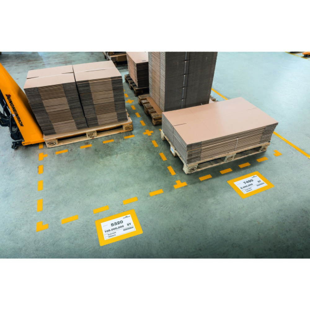 Produktabbildung Nr. 2: DURABLE Bodenmarkierungsfenster DIN A4, HxB 314 x 401 mm, Stärke 0,4 mm, ablösbar, 2 Packungen à 10 Stück/VE