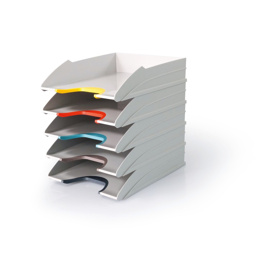 Produktabbildung: DURABLE Briefablageschalen VARICOLOR® MIX TRAY SET, A4, 15 Stk/VE
