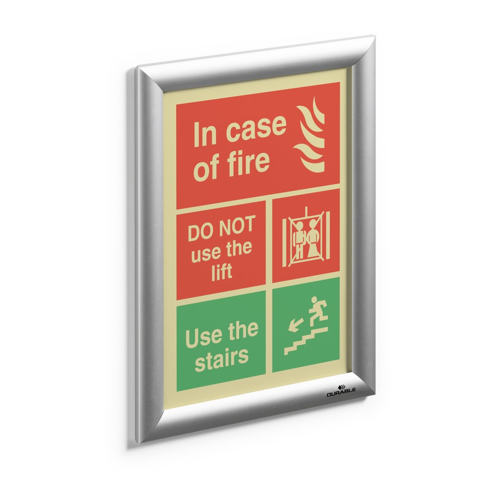 Produktabbildung Nr. 3: DURABLE Cadre clipsable en aluminium, A4, 5 pcs/UV