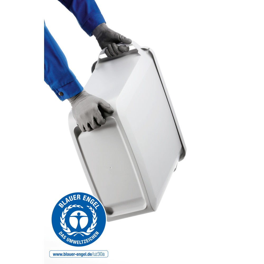 Produktabbildung Nr. 3: DURABLE Conteneur à déchets DURABIN® ECO 60L avec couvercle + cadre d’affichage DURAFRAME®, gris