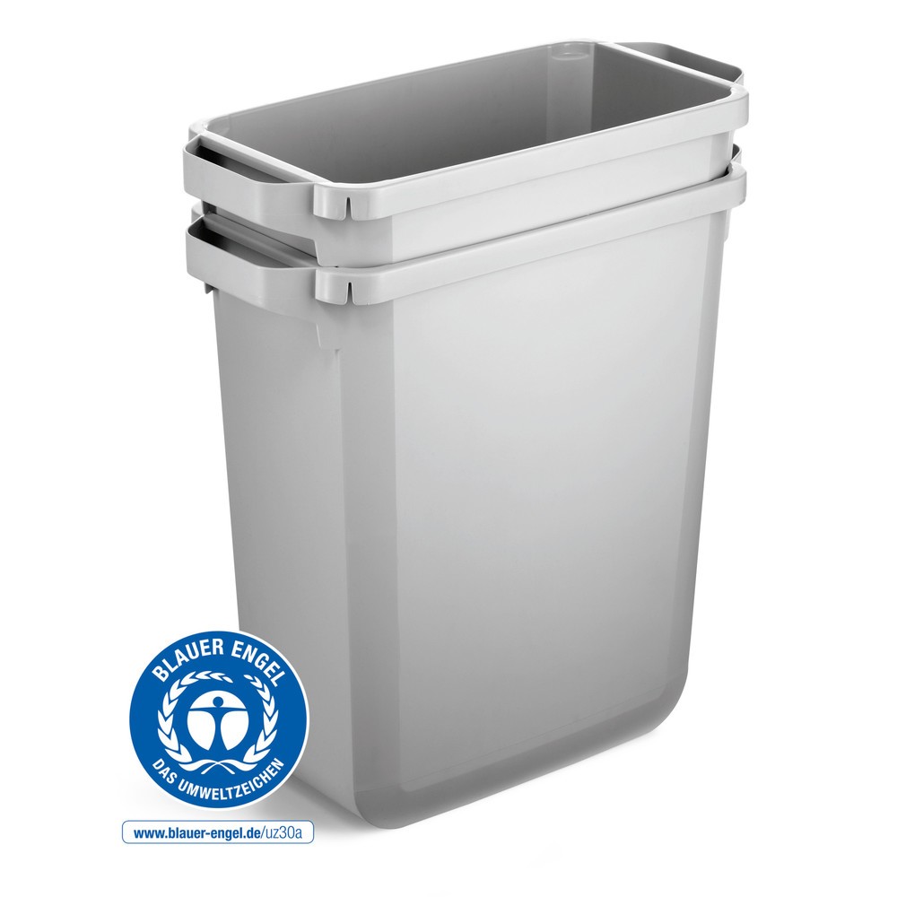 Produktabbildung Nr. 5: DURABLE Conteneur à déchets DURABIN® ECO 60L avec couvercle + cadre d’affichage DURAFRAME®, gris