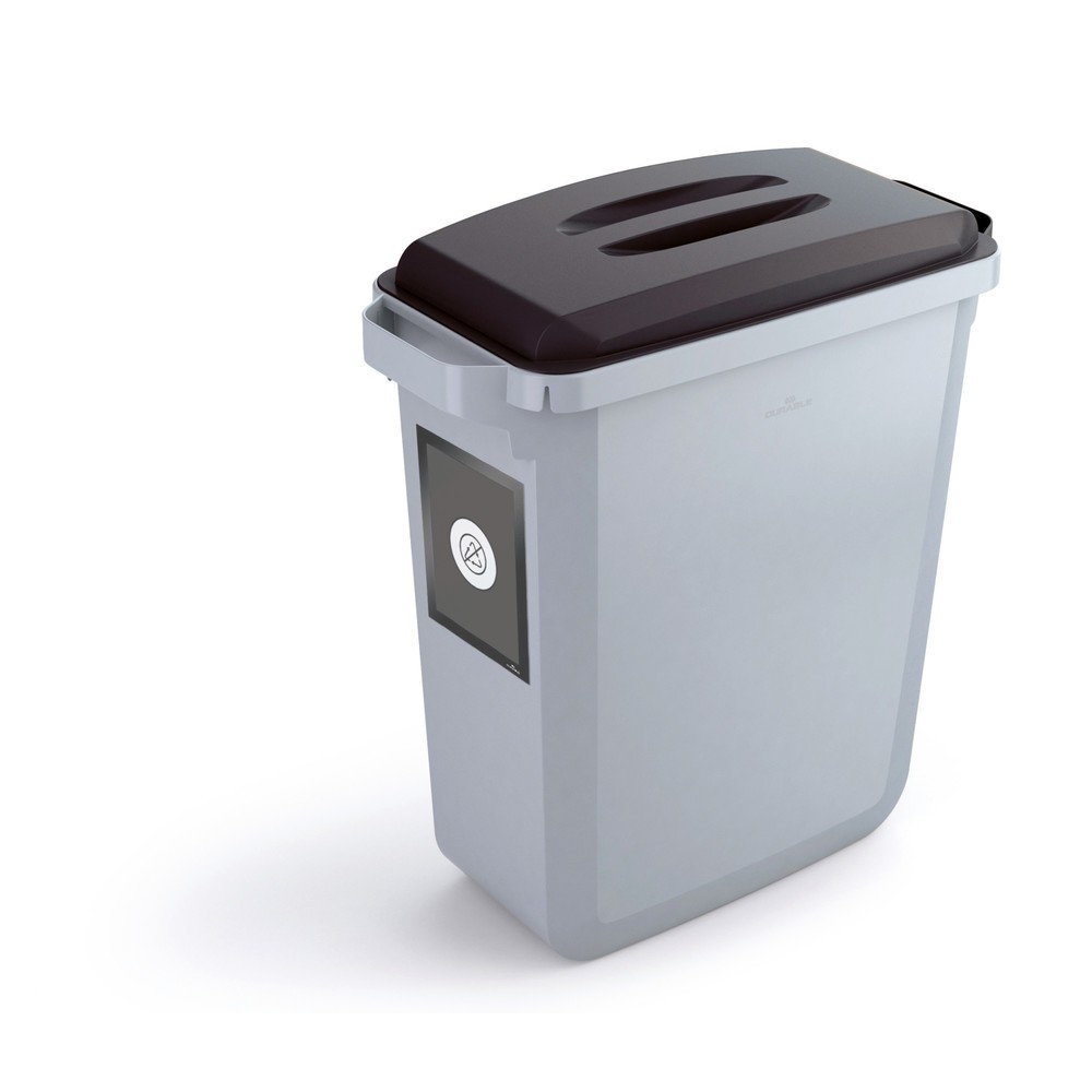 Produktabbildung Nr. 7: DURABLE Conteneur à déchets DURABIN® 60L avec couvercle + cadre d’affichage DURAFRAME®, noir