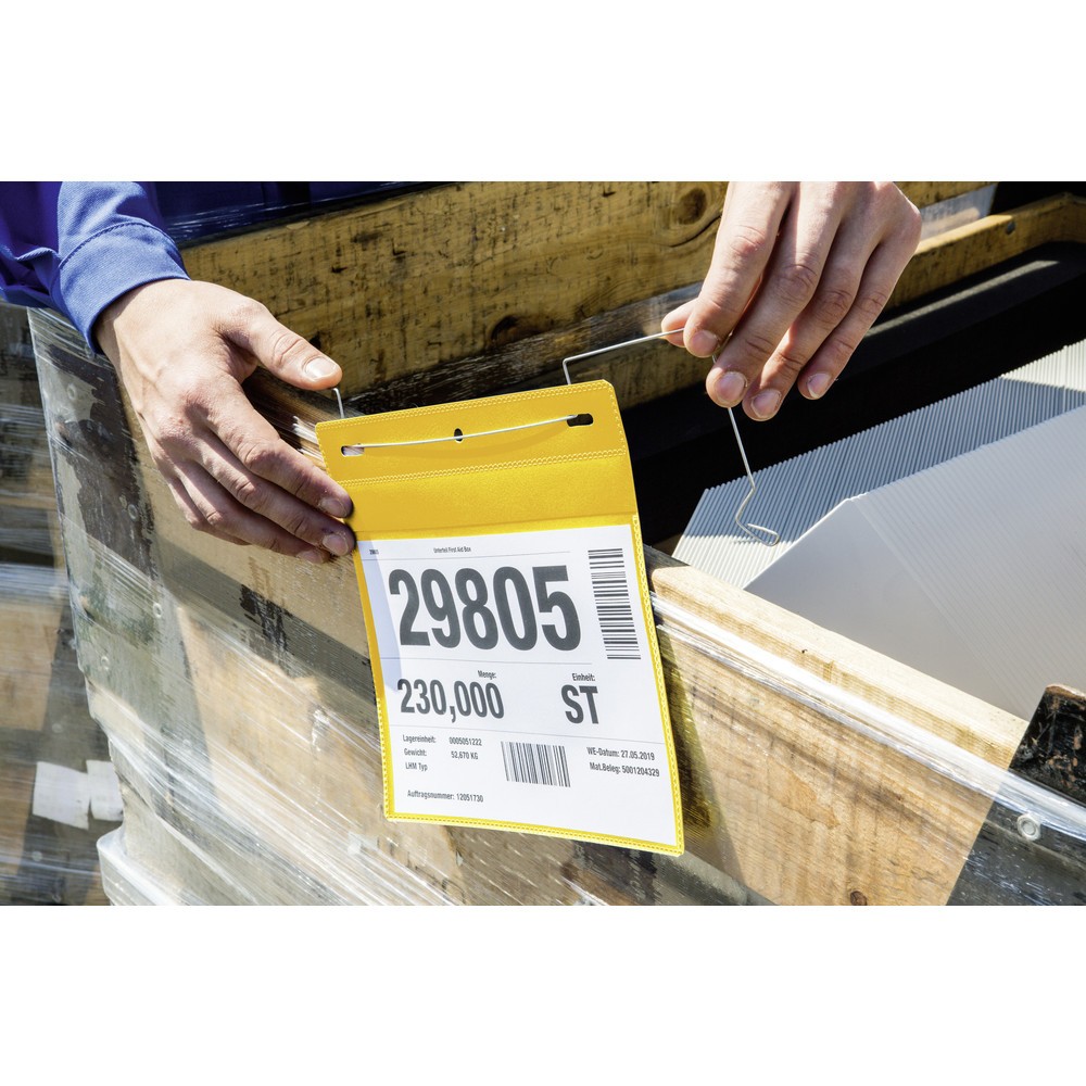 Produktabbildung Nr. 2: DURABLE Drahtbügeltasche A5 quer, gelb