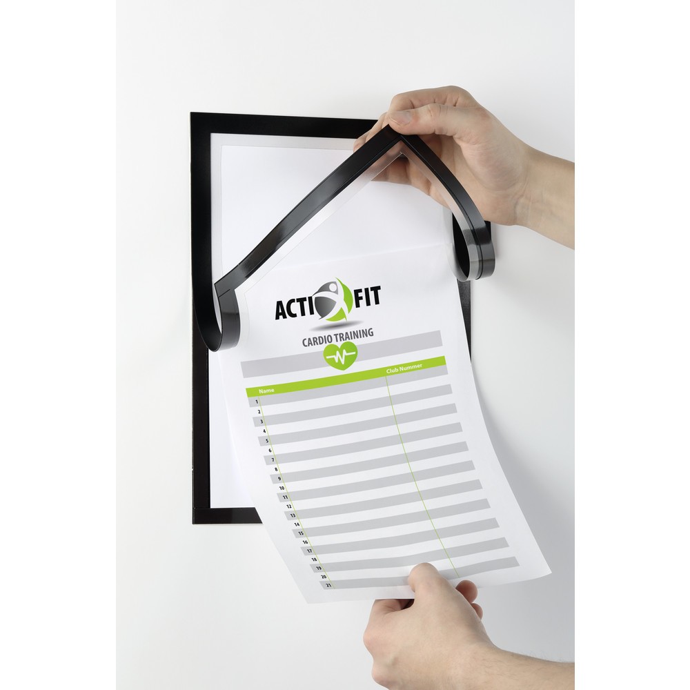 Produktabbildung Nr. 2: DURABLE Info-Rahmen DURAFRAME® NOTE A4, mit Magnetverschluss und Stifthalter, schwarz
