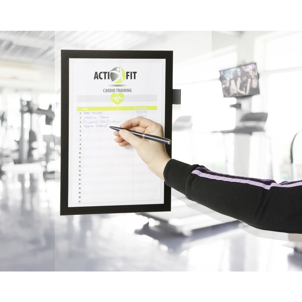 Produktabbildung Nr. 4: DURABLE Info-Rahmen DURAFRAME® NOTE A4, mit Magnetverschluss und Stifthalter, schwarz