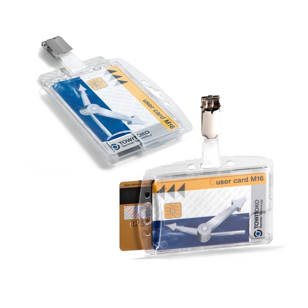 Produktabbildung Nr. 2: DURABLE Hartbox für 2 Betriebsausweise, mit Clip