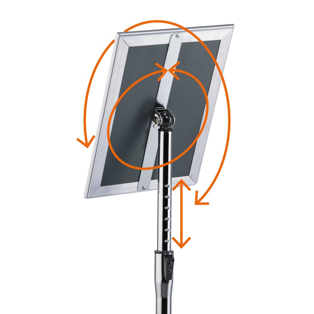 Produktabbildung Nr. 4: DURABLE Info-Bodenständer mit Aluminium-Klapprahmen, A4