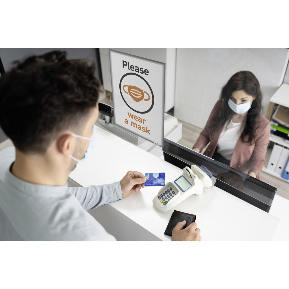 Produktabbildung Nr. 5: DURABLE Info-Tasche A4 statisch haftend 25er