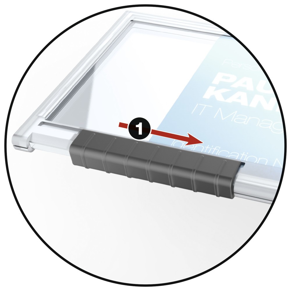 Produktabbildung Nr. 3: DURABLE Kartenhalter PUSHBOX MONO mit Textilband 20 Stück
