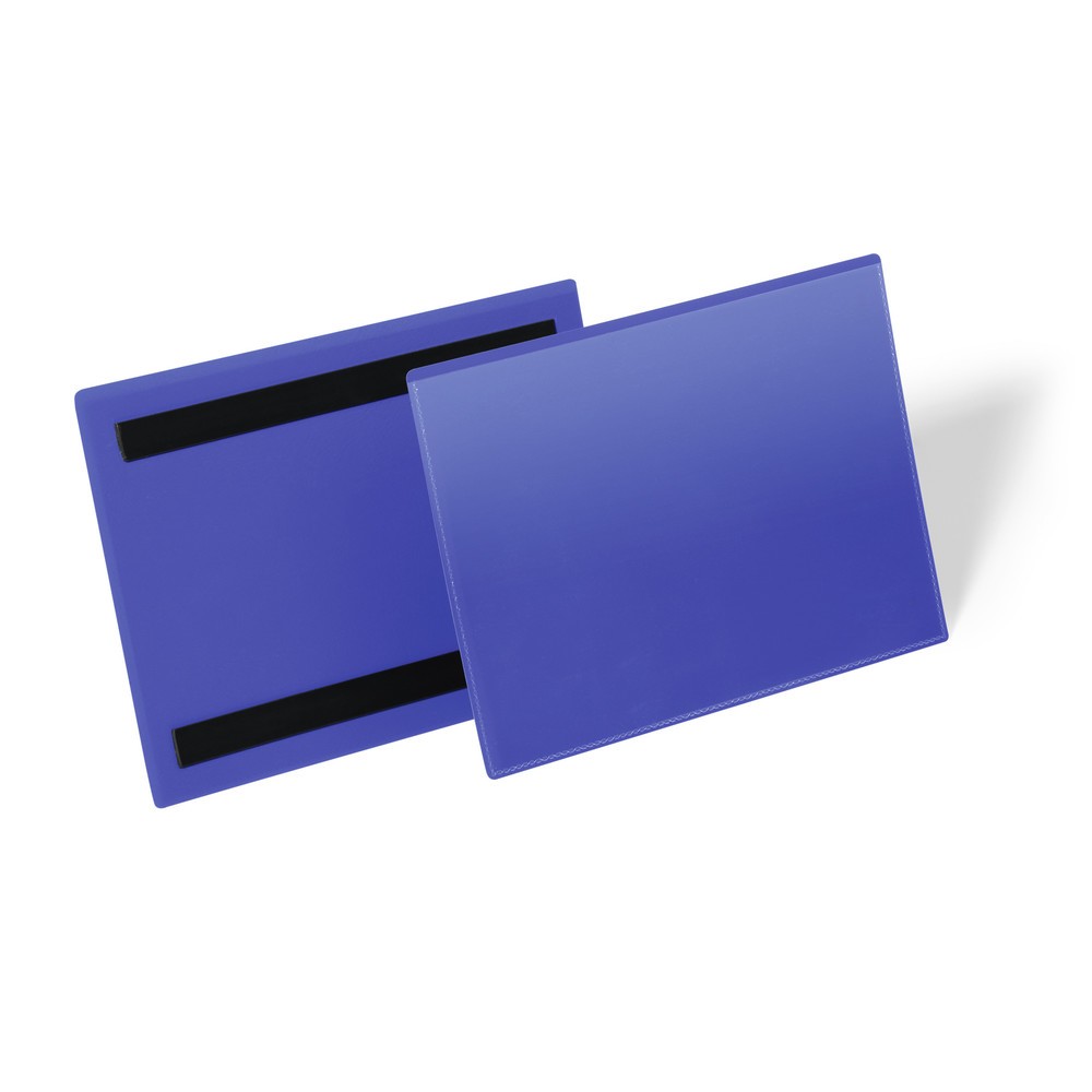 Illustration du produit: DURABLE Magnetische Kennzeichnungstasche A5 quer, dunkelblau