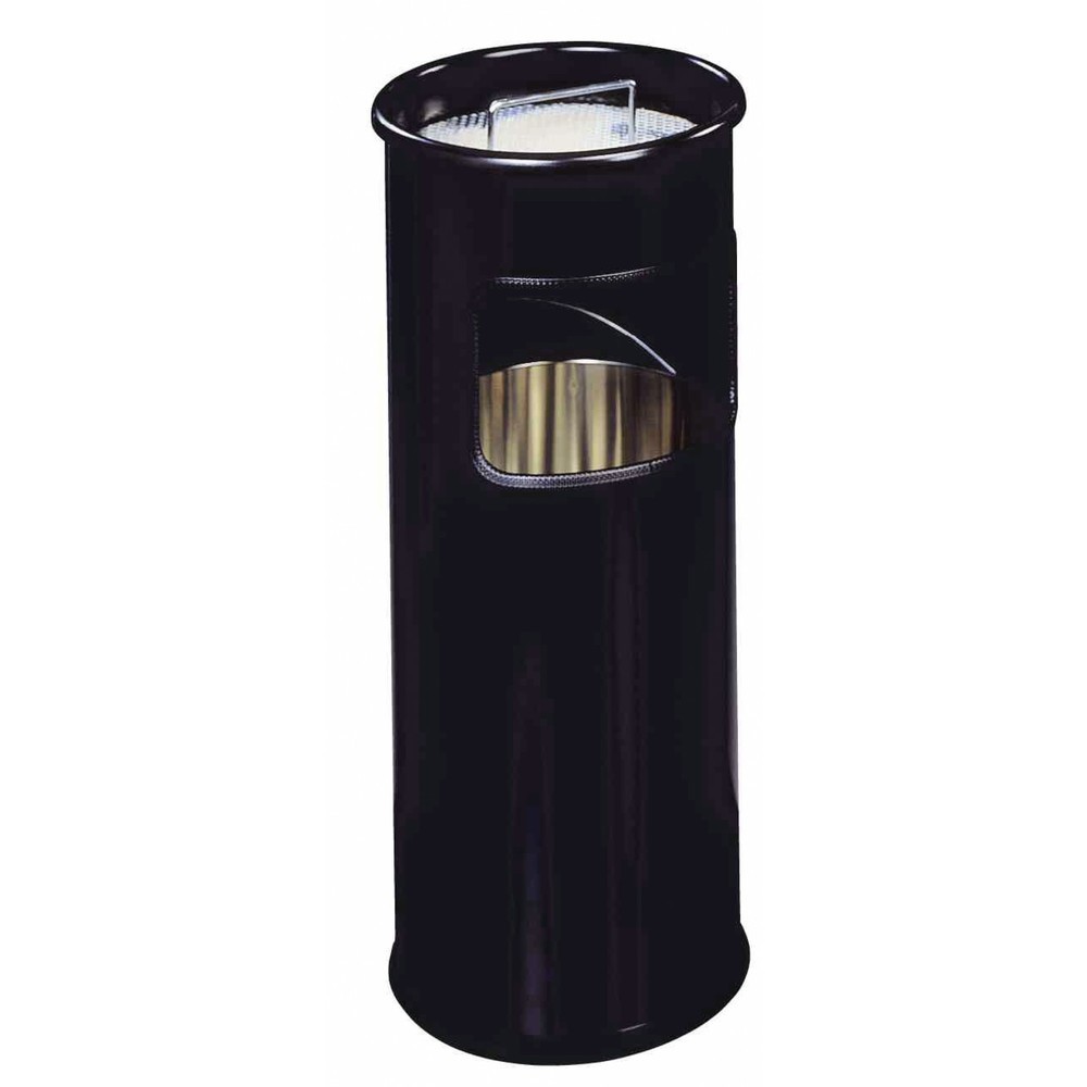 Illustration du produit: DURABLE Papierkorb Metall mit Ascher rund, schwarz